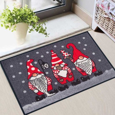 定制防滑橡胶底地垫门垫 (9)